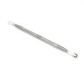 High Quality Stainless Steel Blackhead Pimples Acne Double Rings Squeeze Extractor Tool.