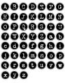 Alphabets Letters Stickers | Sticker Pack of 2 | Aesthetic ABC Stickers. 