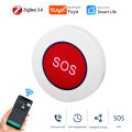 Tuya Smart ZigBee SOS Button Sensor Alarm Emergency Call Button For Kids Elderly Patient Tuya Smart Life App Remote Control. 
