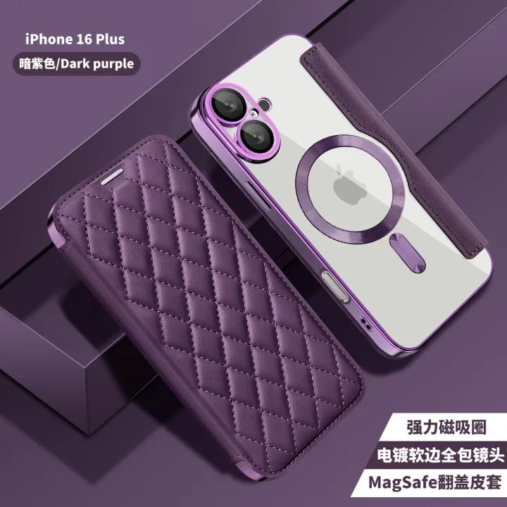 Xiaoxiangfeng%20Flip%20Card%20holder%20All-inclusive%20Phone%20Cases,For%20iPhone16%2015%2014%2013%20Pro%20Max%20Magsafe%20Wireless%20Charging%20Protective%20Case%20-%20Image%205