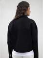 Black Denim Short Body Jacket for Women, Premium Stretch Fit, Button Fastenings. 