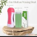 Professional Roll-On Wax Heater Machine with Aloe Wax Cartridge  Hair Removal Kit. 