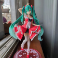 TAITO FURYU Original Anime Figure Hatsune Miku The Artist Bunny Girl Action Figure Toys for Kids  Collectible Model Dolls. 