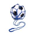 Youth Football Self Trainer Kick Net Pocket Professional Outdoor Sport Nylon Net Basketball Bag Solid Mesh Soccer Ball Carry Bag. 