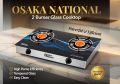 Infrared Gas Cooker Glass Top Double Burner ( 85% Energy Saving). 