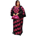 African Attire For Women Abaya Embroidery Plus Size Elegant Party Church Dress.