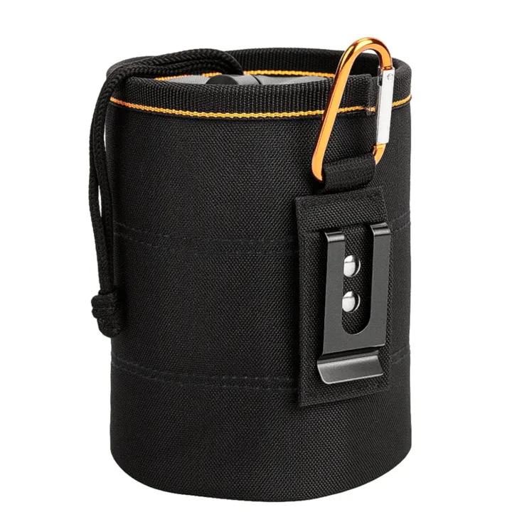 TKIGZNW%20Tool%20Pouch%20Nails%20Screws%20Bag%20with%20Belt%20Clip%20Black%20-%20Image%202