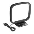 1pc FM Radio Antenna AM FM Loop Antenna 2pin Aerial Connector For Car Radio Stereo Audio Receiver Systems Indoor. 