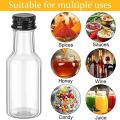 10PCS Mini Liquor Bottles 50ml Plastic Spirit Bottles Silver/ Gold/ Black Caps Alcohol Shot Bottles. 