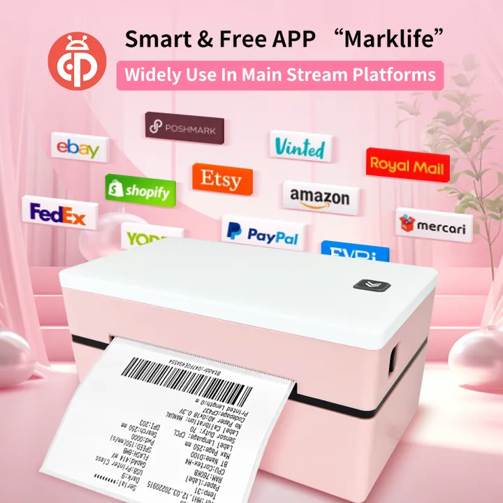 Marklife%20D200%20Bluetooth%20Thermal%20Label%20Printer%20Small%20Shipping%20Label%20Printer%204X6%20inch%20Compatible%20with%20iPhone%20Android%20Mac%20Window%20-%20Image%203