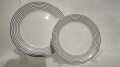 PLATE SET 18 PCS NEW BONE CHINA. 