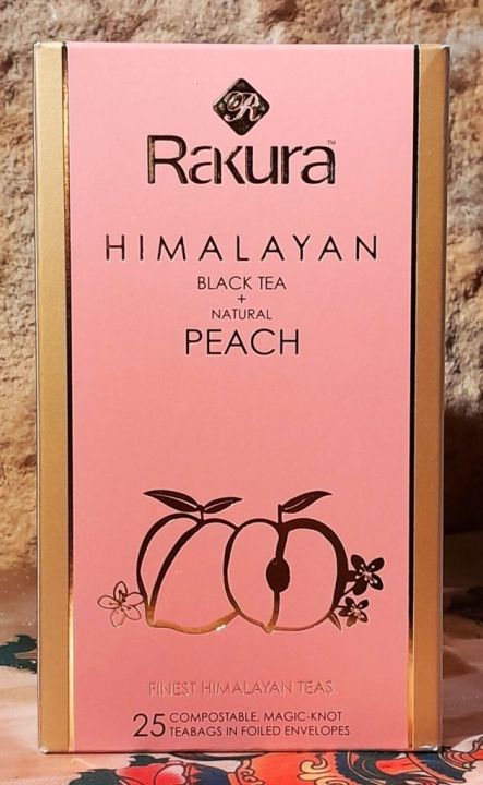 Rakura Organic Black Tea Peach 25 Bag