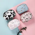 Women's Cute Wallet Cow Print PU Leather Business Card Holder Female Girl's Coin Purse Pouch Women Zipper Cartoon Wallet. 
