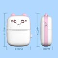 Portable  Mini Printer Portable Thermal Pocket Mobile Printer Stickers Label Photo Wireless Printer New Mini Portable Thermal Pocket Mobile Printer Stickers Usb Photo Printer Pad Printer C9 Thermal Printing Black and White. 
