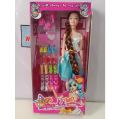 Beautiful Barbiee Doll With Shoes Set For Girls. 