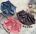 Silk shorts for women and girls + silk short pant + pant + silk night suit + silk night wear.