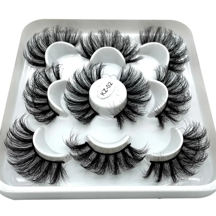 GROINNEYA%205%20Pairs%203D%20Mink%20Lashes%20Soft%20Dramatic%20Fluffy%203D%20Mink%20False%20Eyelashes%20Thick%20Wispy%20Natural%20Mink%20Lashes%20False%20Eyelashes%20-%20Image%207