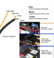 12V LED Car Daytime Running Light Strip Start Scan Yellow Turn Signal Indicator Headlight Car Hood Decorative Light Universal. 
