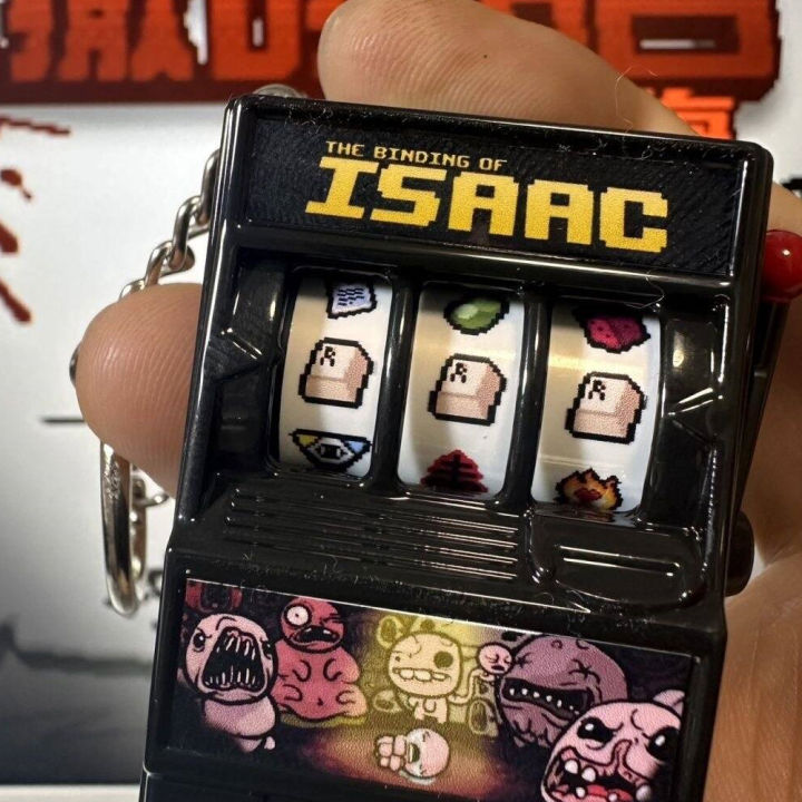 Game%20The%20Binding%20of%20Isaac%20Cosplay%20Key%20Chain%20Fashion%20Black%20Keychain%20Metal%20Keyring%20Backpack%20Decoration%20Party%20Prop%20-%20Image%204