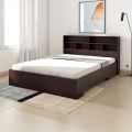 Andormahal Single Bed With Unique Headstand - Bed(4 feet by 7 feet)  Made of Melamine Laminated Board. 