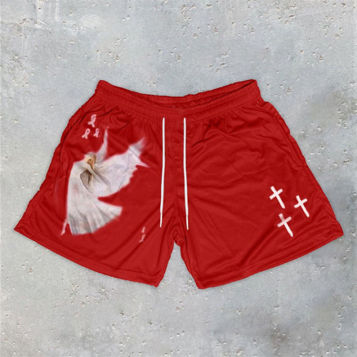 Y2K%20Christian%20Angel%20Cross%20Print%20Gym%20Shorts%20for%20Men%20Active%20Track%20Shorts%20with%20Pockets%20Athletic%20Workout%20Training%20Running%20Jogging%20-%20Image%207