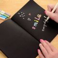 Best Black Paper Notebook / Black Paper Journal with Black Cardboard Hardcover.... 