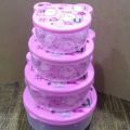 4 Piece Bowl set, Pure Plastic Boxes Storage box. 