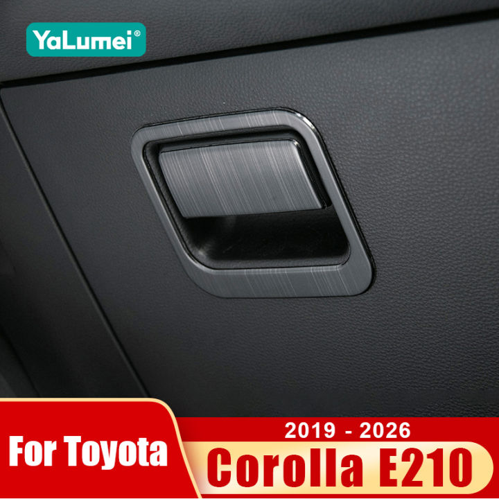For Toyota Corolla E210 2019 2020 2021 2022 2023 2024 2025 2026 Hybrid Car Co-pilot Glove Storage Box Handle Covers Accessories