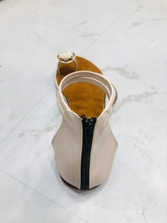 Ladies%20Fashionable%20Slim%20One%20Pie%20Stone%20Ribbon%20Flat%20Sandals.%20Ladies%20New%20Collection%20High%20Quality%20Belt%20Shoes%20-%20Image%204