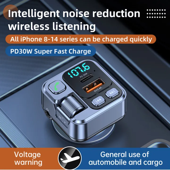Car%20Bluetooth%20Receiver%20Usb%20U%20Disk%20Read%20Pd20W%20Fast%20Charging%20Digital%20Display%20Car%20Mobile%20Phone%20Adapter%20Fm%20Transmiter%20for%20Cellphones%20-%20Image%204