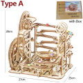 3d Wooden Puzzle Building Model Kits Marble Runs Mechanical Puzzles Self Assembly Toy STEAM Educational Toys for Teen  . 