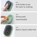 Multifunctional Liquid Adding Shoe Brush Press Type Liquid Dispensing Cleaning Brush Soft Bristle Household Sneaker Washing Tool. 