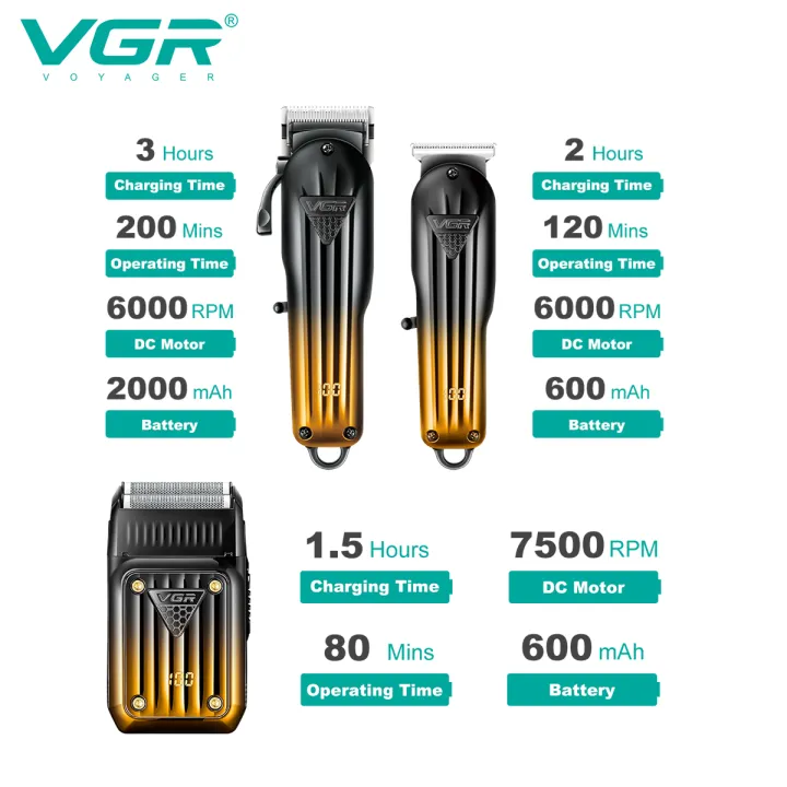 VGR%20Trimmer%20Professional%20Hair%20Cutting%20Machine%20Cordless%20Hair%20Clipper%203%20in%201%20Barber%20Beard%20Shaver%20Electric%20Trimmer%20for%20Men%20V-644%20-%20Image%204