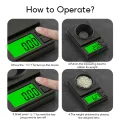 200g/500g 0.01g High Precision Mini Digital Pocket Scale Jewelry Scale, Portable LCD Backlight Electronic Scale Weighing Tool. 