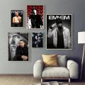 The Famous American Rapper Eminem Classic Anime Poster Fancy Wall Sticker for Living Room Bar Decoration Decor Art Wall Stickers. 