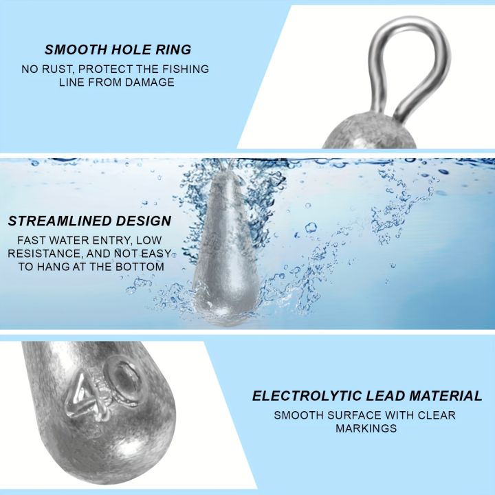 Fishing%20Weights%20Sinkers,%2010%20Sizes%20Teardrop-Shaped%20Fishing%20Lead%20Sinkers,%20Bass%20Casting%20Drop%20Shot%20Weights%20for%20Saltwater%20Freshwater%20-%20Image%204