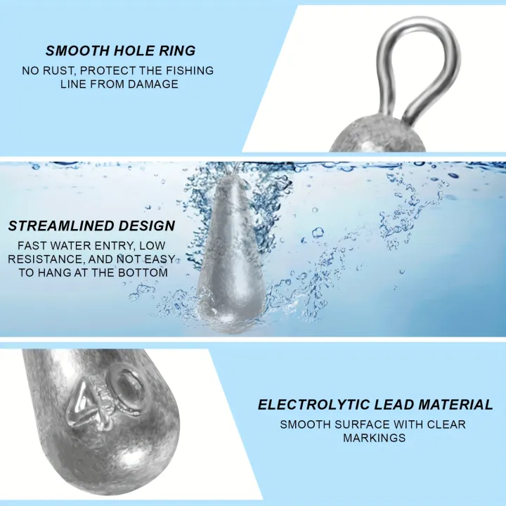 Fishing%20Weights%20Sinkers,%2010%20Sizes%20Teardrop-Shaped%20Fishing%20Lead%20Sinkers,%20Bass%20Casting%20Drop%20Shot%20Weights%20for%20Saltwater%20Freshwater%20-%20Image%204