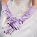 Classic Adult 21 Colors Elbow Stretch Satin Finger 38 cm Long Gloves Women Flapper Gloves Matching Costume.