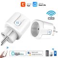 Tuya WIFI Smart Socket EU 16A/20A Wifi/Zigbee Smart Plug With Power Monitoring Smart HomeVoice Control Support  Home Alexa. 