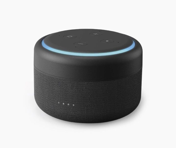 i-box Battery Base for Echo Dot 3rd Generation – Portable Wireless Charger for Echo Dot 3rd Gen