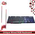 Ultimate Performance: Unique Wired RGB Gaming-Office Keyboard for Unparalleled Precision and Style - High Quality. 
