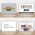 90s Sitcom Central Perk Couch Canvas Painting Friends TV Show Fontain Watercolor Poster Prints Room Decor Wall Art Home Decor. 