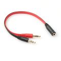3.5mm  Audio Mic Headset Splitter Adapter Cable - 1piece. 