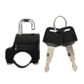 Anti-theft Helmet Lock  Handlebar Mount Motorcycle Electric Motorbike Universal Security Metal Lock 22mm-26mm with Keys Set. 