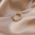 gold plated ring adjustable white stone gold plated rings for women elegant ( random design). 