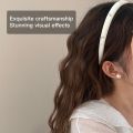 1PC Generic Women's Headband Set, 3 Pieces, White, Pink, Black, with Bow Accents. 