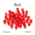 70-300pcs 3/4/6/8mm Translucent Czech Crystal Glass Bead Faceted Colorful Spacer Bead For DIY Bracelet Jewelry Making Supplies.