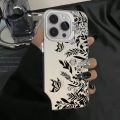 Luxury Lace Florals Graphic Phone Case For iPhone 15 14 13 12 11 Pro Max XS X XR 7 8 Plus SE 2022 Shockproof Matte Bumper Cover. 