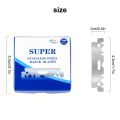 100PCS Single-Sided Razor Blades - Stainless Steel Safety Razors for Men, Barber-Grade Shaving Tools.
