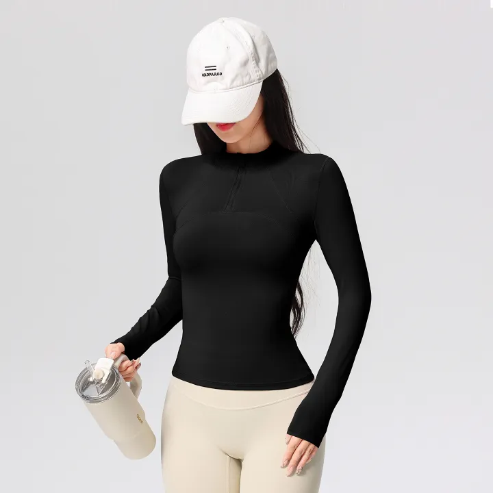 Women's%20Long%20Sleeve%20Yoga%20Training%20T-Shirt%20Horse%20Riding%20Sports%20Fitness%20Active%20Wear%20Top%20Comfortable%20Breathable%20Workout%20Shirt%20-%20Image%204
